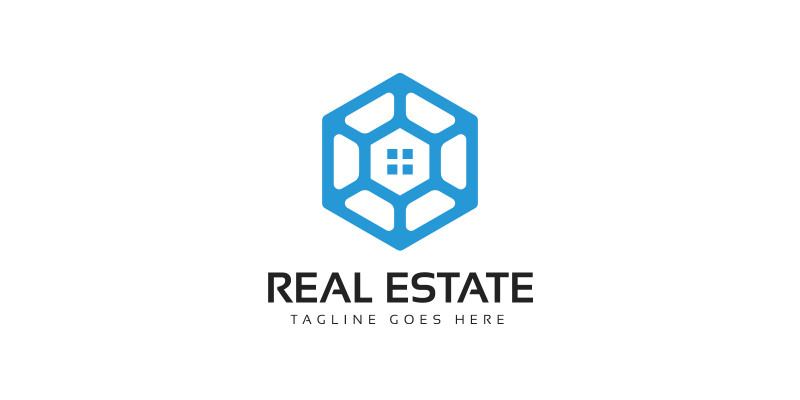 Real Estate Hexagon Logo