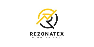 Rezonatex R Letter Logo