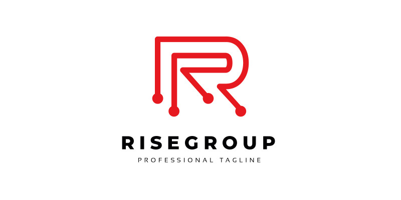 Risegroup R Letter Tech Logo