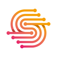 S Letter Line Tech Logo