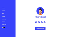 Nihory - Personal Portfolio Website Template Screenshot 1
