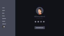 Nihory - Personal Portfolio Website Template Screenshot 2