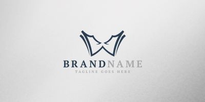 Wolf Letter W Logo Template Design