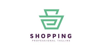 Shopping S Letter bag Logo