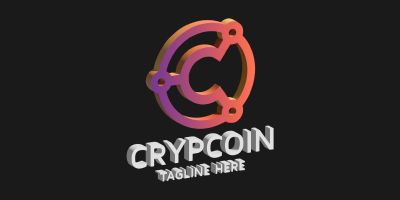 Crypto Coin Letter C Logo