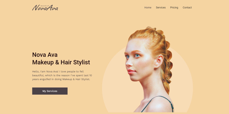 Nova - Makeup Artist Template With Page Builder