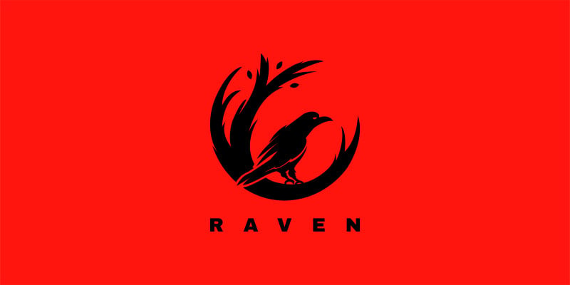 Raven Unique Logo