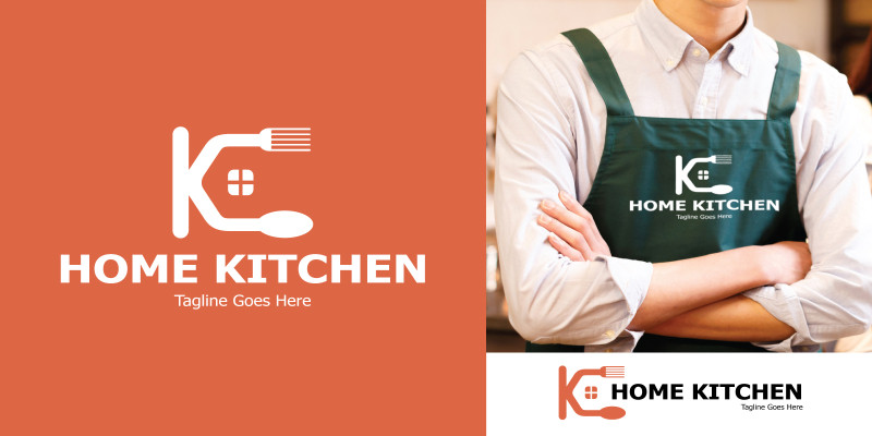 K Letter Home Kitchen Logo