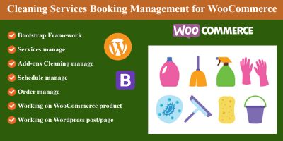 Cleaning Services Booking Management for WordPress