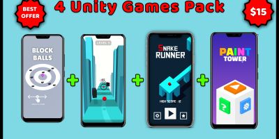 4 Complete Unity Games Pack