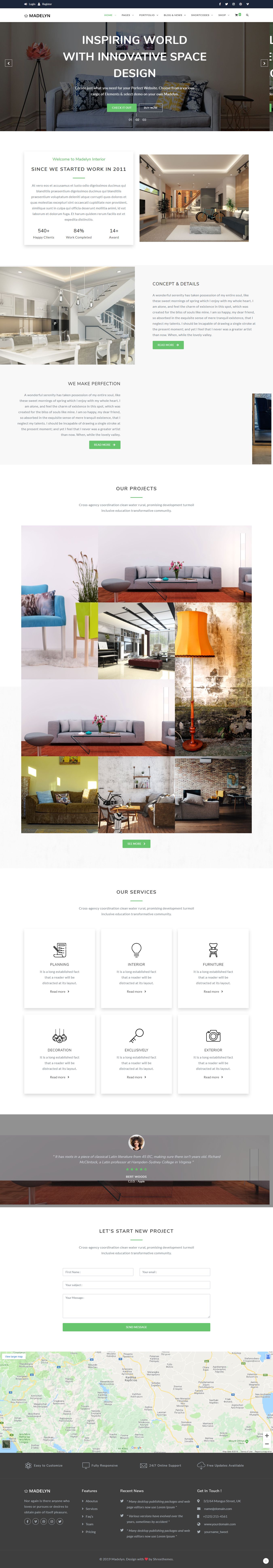 Madelyn - Multipurpose Landing Page Template by Shreethemes | Codester
