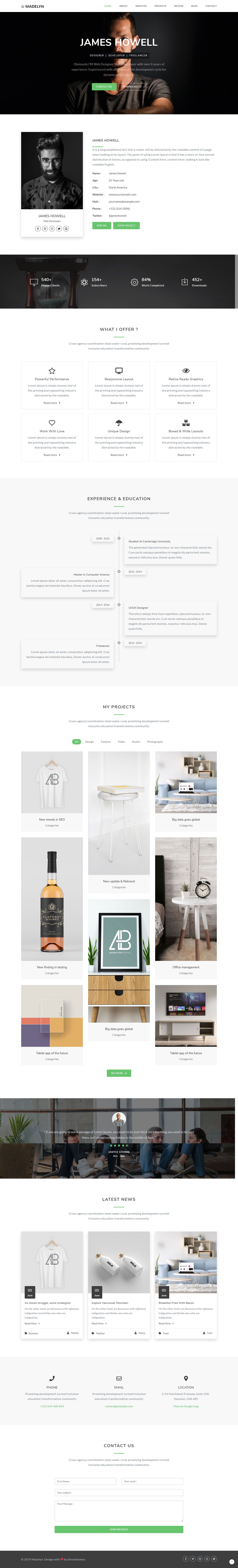 Madelyn - Multipurpose Landing Page Template by Shreethemes | Codester