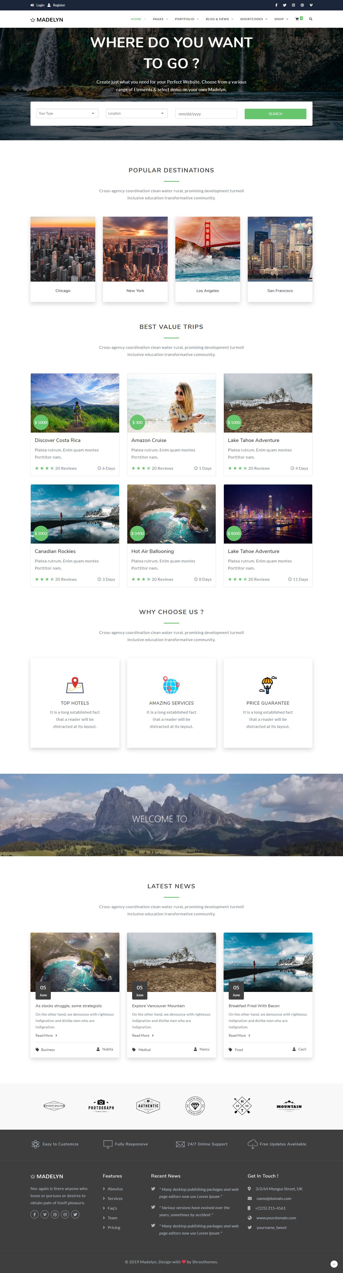 Madelyn - Multipurpose Landing Page Template by Shreethemes | Codester