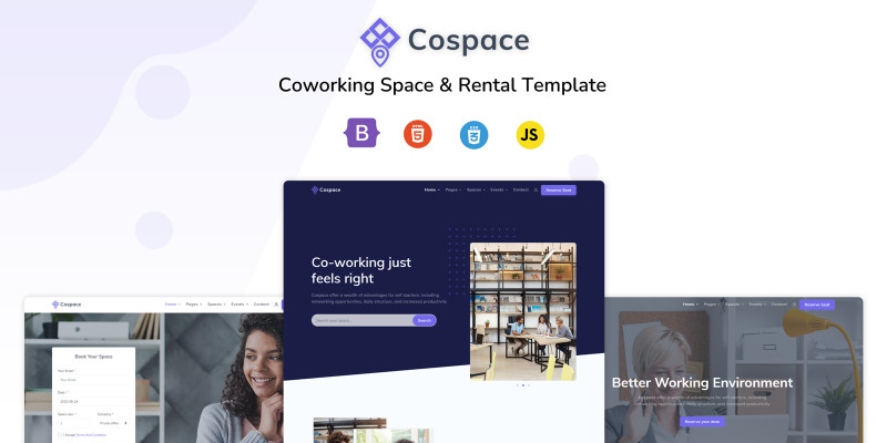 Cospace - Multipurpose Landing Page Template