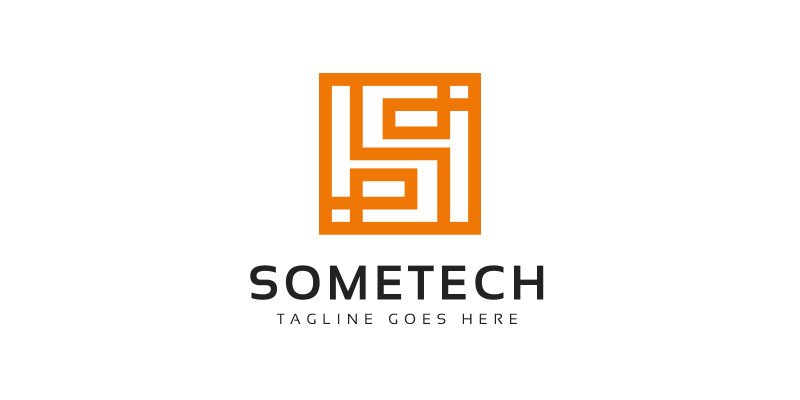 Sometech S Letter Tech Logo