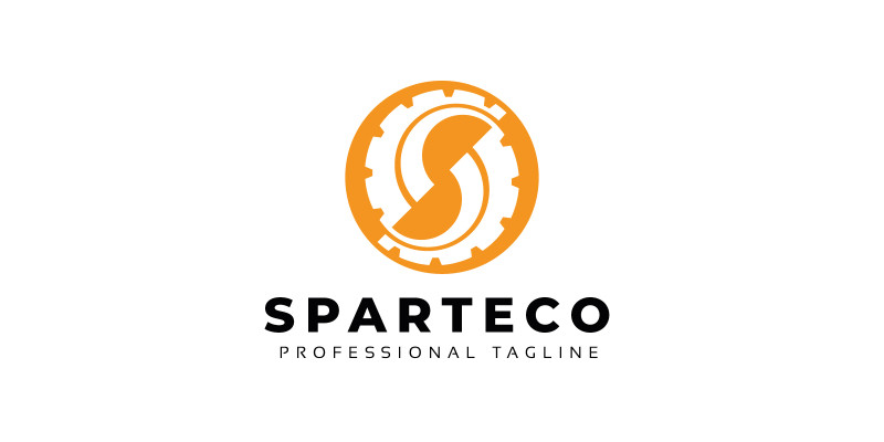 Sparteco S Letter Gear Logo