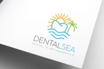 Ocean Sea Beach Dental Logo Design Screenshot 1