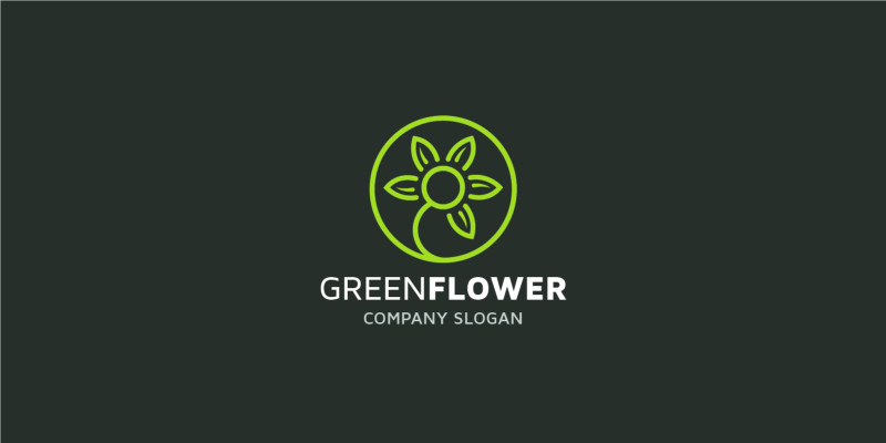 Green Flower Logo