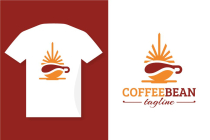 Sun Drop Shape Coffee Bean Logo Screenshot 1