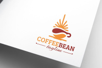 Sun Drop Shape Coffee Bean Logo Screenshot 2