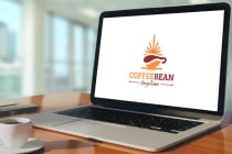 Sun Drop Shape Coffee Bean Logo Screenshot 3