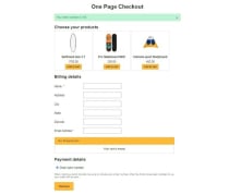 Ecommerce PHP Checkout One page Screenshot 2