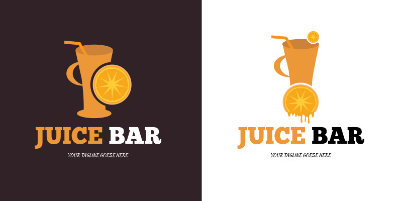 Juice Bar Logo Template