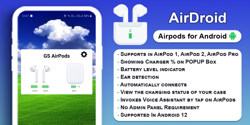 AirDroid - Use Airpods On Android