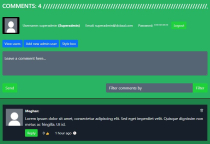 Dynamic Comment Box System PHP Screenshot 3