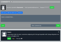 Dynamic Comment Box System PHP Screenshot 4