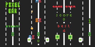 Pixel Car - HTML5 Game - Construct 3 And 2