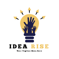 Idea Rise Logo Design Template 