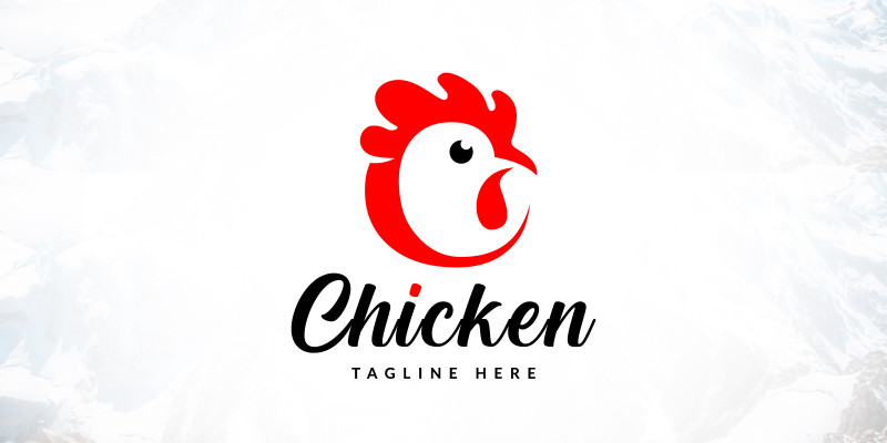 Letter C Chicken Logo Design