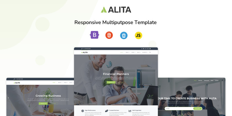 Alita - Responsive Multipurpose Bootstrap Landing 