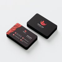 Black Business Card Template 