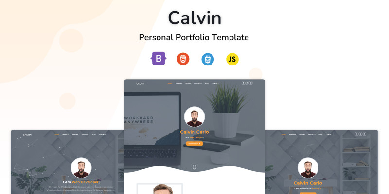 Calvin - Portfolio And Resume HTML Template