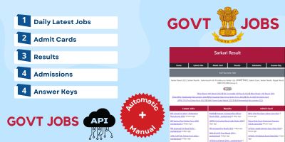 Government Jobs Automatic PHP Script