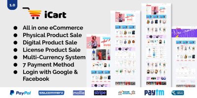 iCart - Multipurpose eCommerce CMS