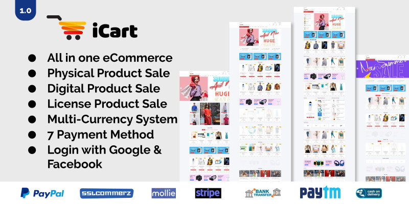 iCart - Multipurpose eCommerce CMS