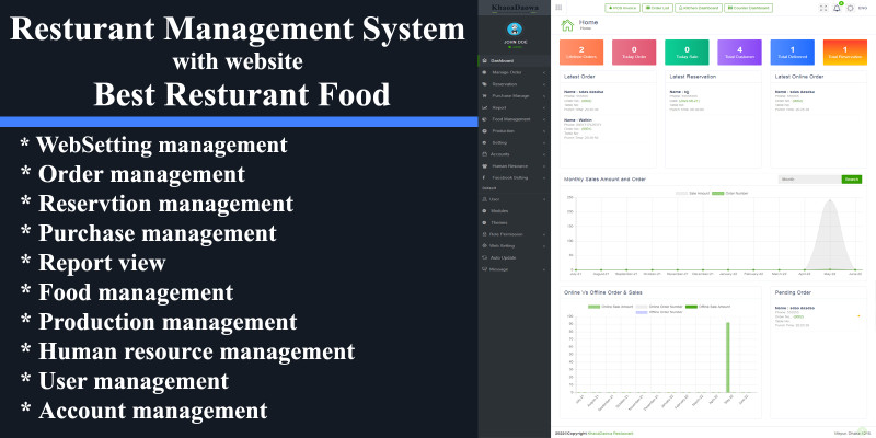 Restaurant Management System PHP