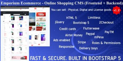 Emporium eCommerce -  Online shopping CMS