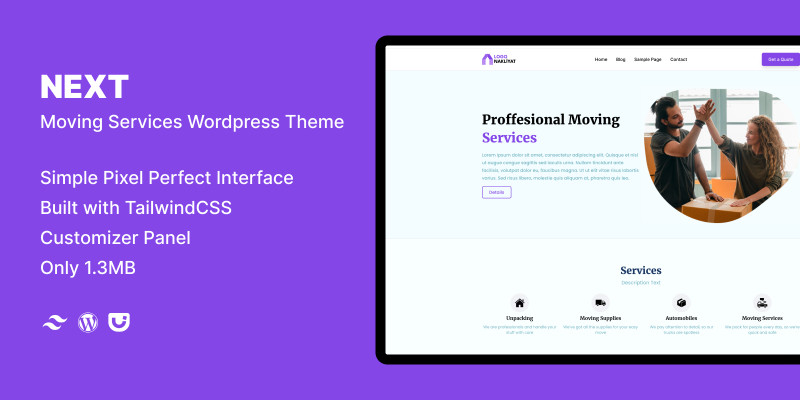 Next - Moving Services Wordpress Theme