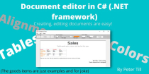Document Editor in C# .NET Framework Screenshot 3