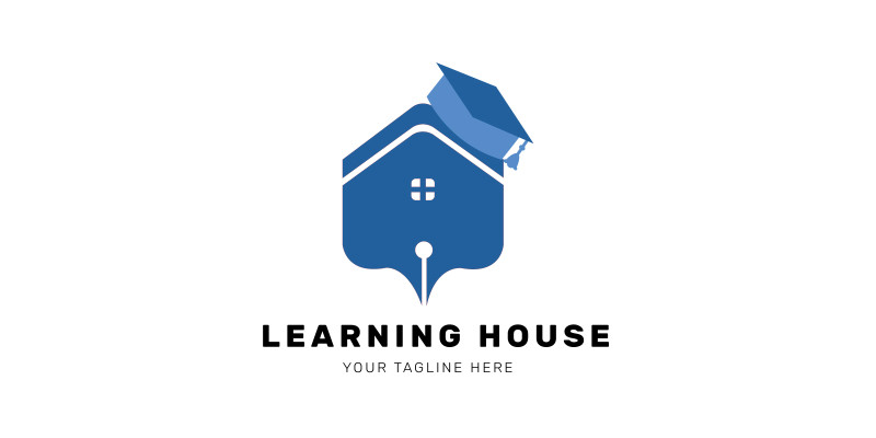 Learning House Logo Design 