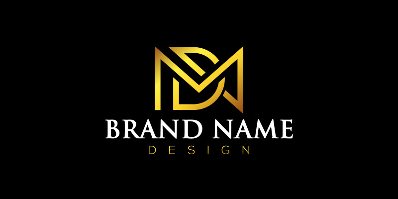 Creative Letter MD Logo Design