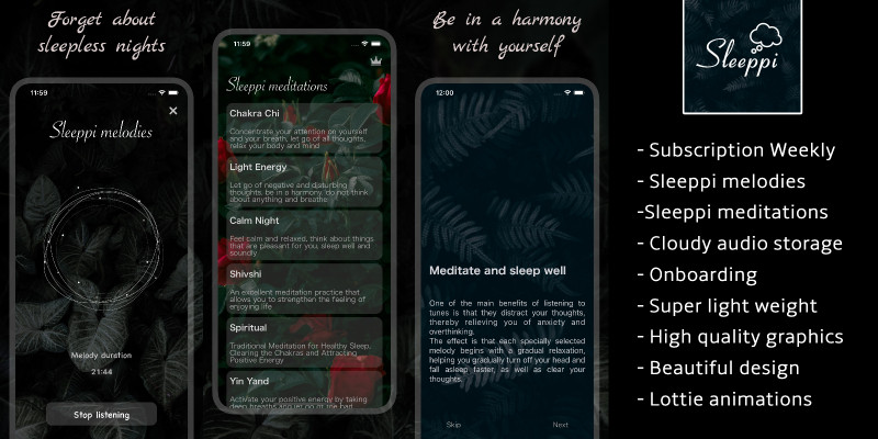 Sleeppi iOS Application