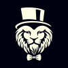 King Gentleman Lion Fashion Logo