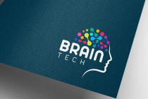 Creative Human Brain Technology Logo Screenshot 1