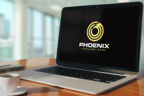 Geometric Golden Eagle Phoenix Logo Screenshot 2