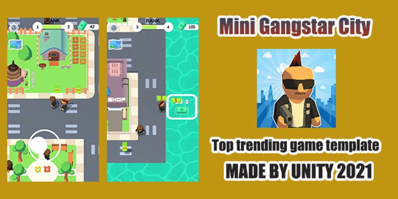 Mini Gangstar City - Complete Unity Game